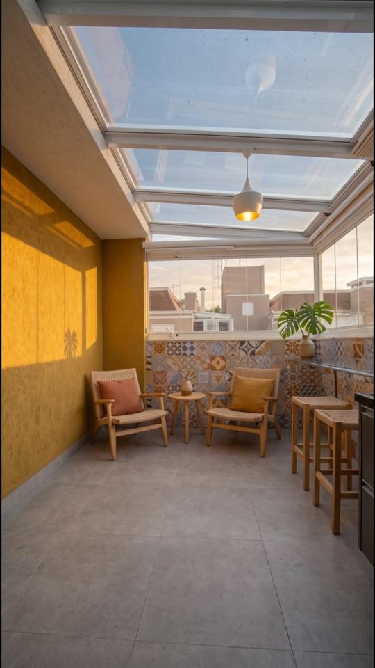 Poltronas no terraço